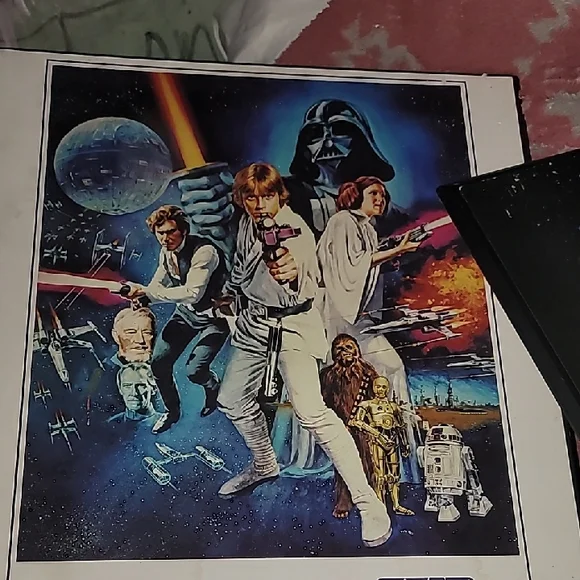 Star Wars Wall Art Set - Black, Blue, White